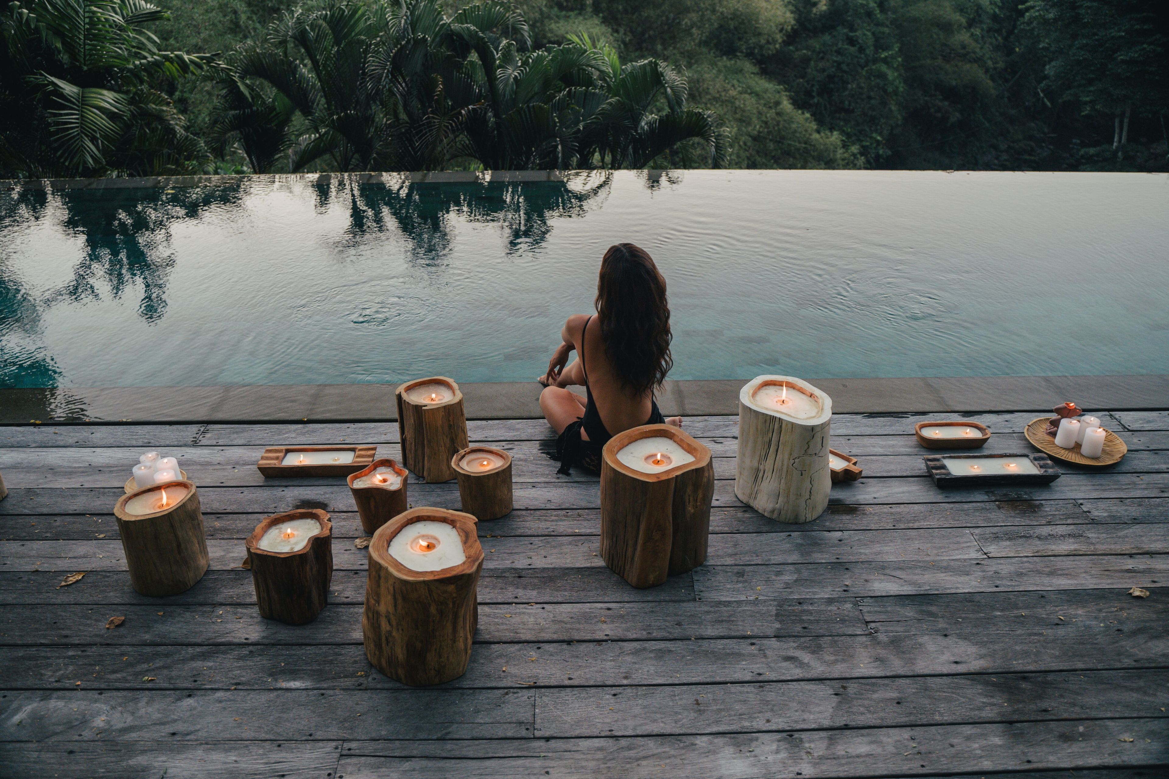 Свеча из тикового дерева cbdesign Аксессуары ARCH-00091176 - Вид №2