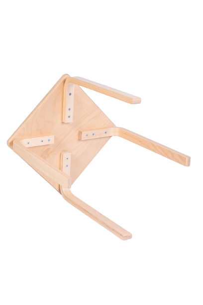 84758350 Табурет квадратный 45x43.5x40 см дерево с водным лаком STLM-0054698 Santreyd  - Вид №5