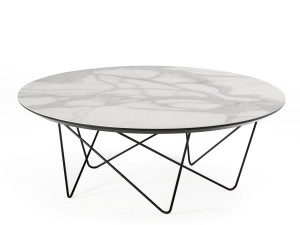 Круглый низкий журнальный столик