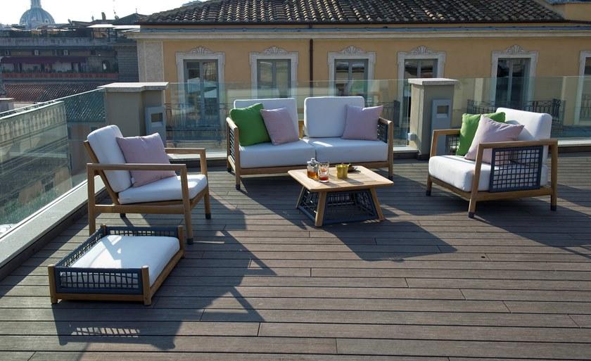 Unopiù Садовый диван со съемным чехлом из акриловой ткани Quadra Pamodiv - Вид №3