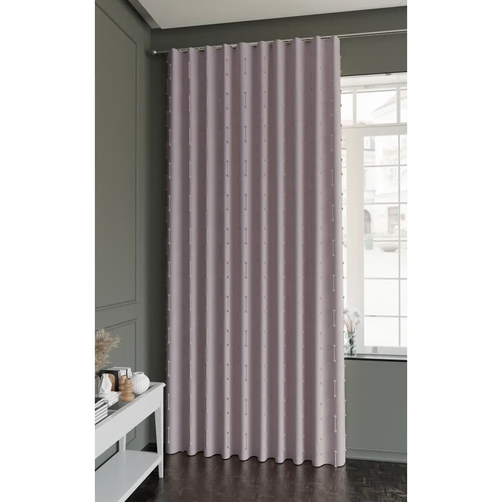 Штора MIAMOZA Даниэла 200x280 см розовая рогожка 89405539 STLM-1565228