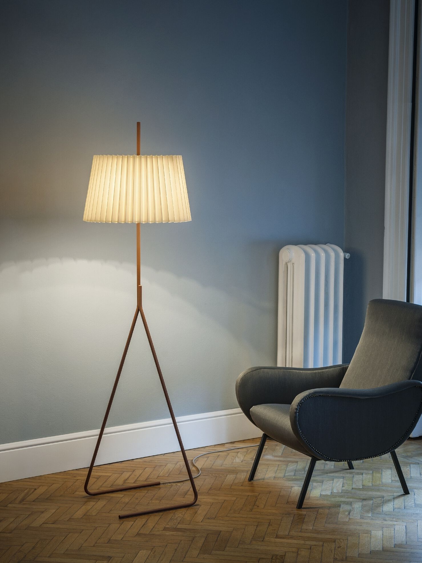 Торшер из металла и шелка Kalmar Fliegenbein ARCH-00043273 - Вид №4