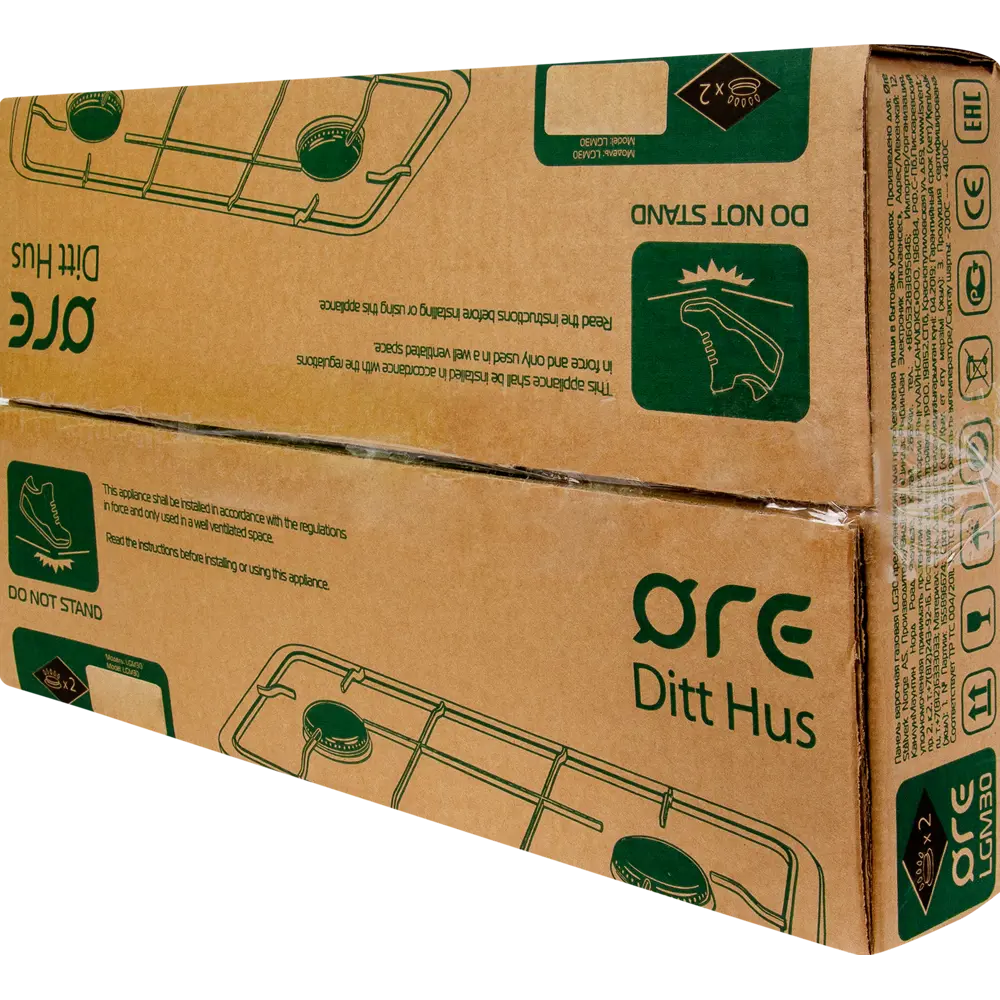 Плитка газовая ORE LGM30, 47.5 см, 2 конфорки, цвет белый STLM-2208345 - Вид №7