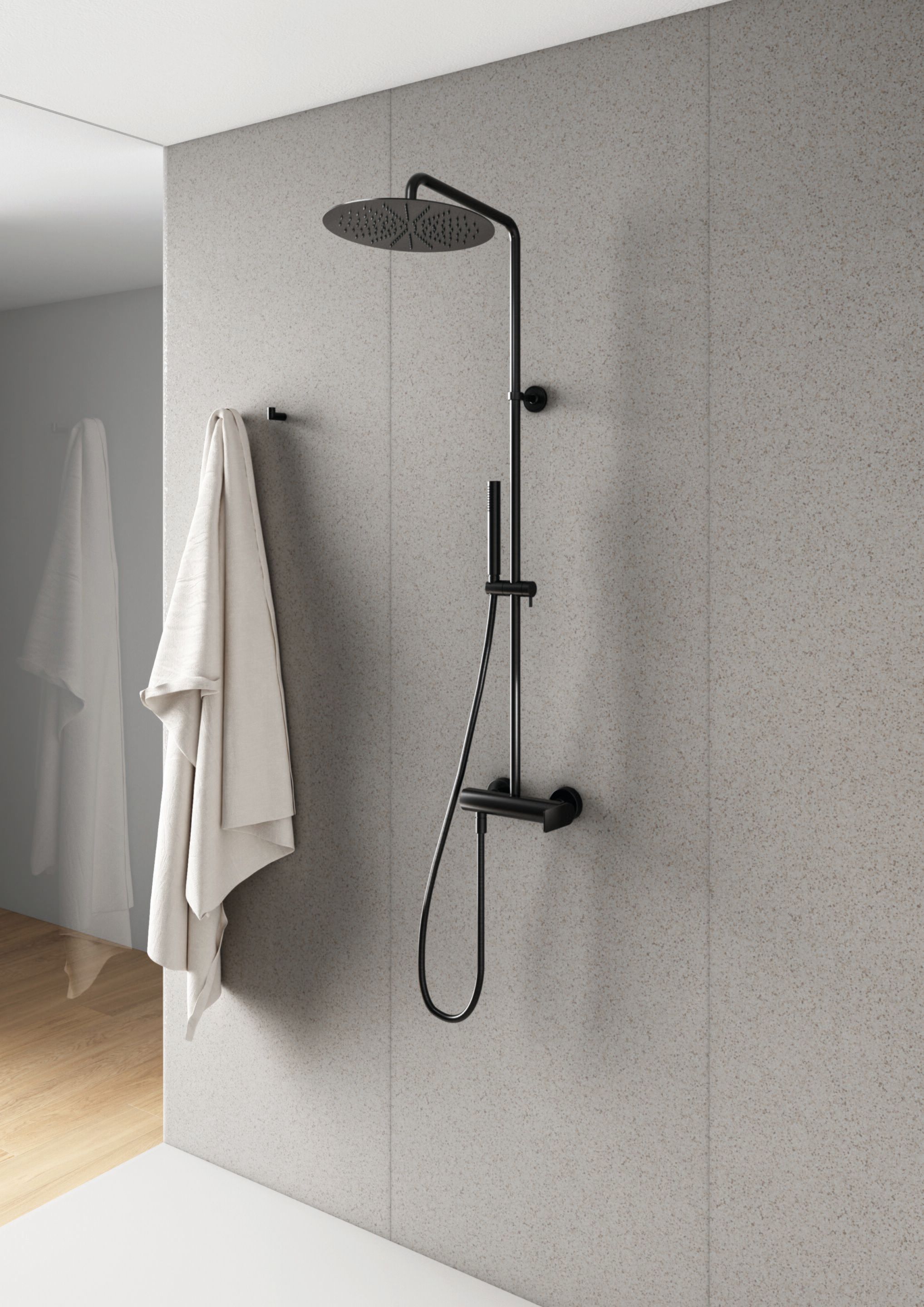 Настенная душевая колонна с душем CRISTINA Rubinetterie Blade ARCH-00041625 - Вид №1