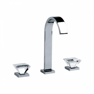 Смеситель для раковины на три отверстия ½" JOERGER Empire Royal Crystal