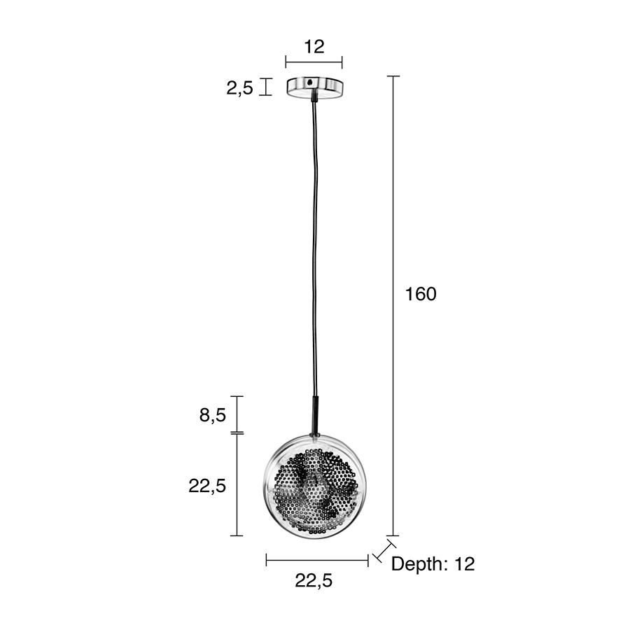 Лампа подвесная Gringo Flat, золотая Zuiver 5300119 - Вид №7