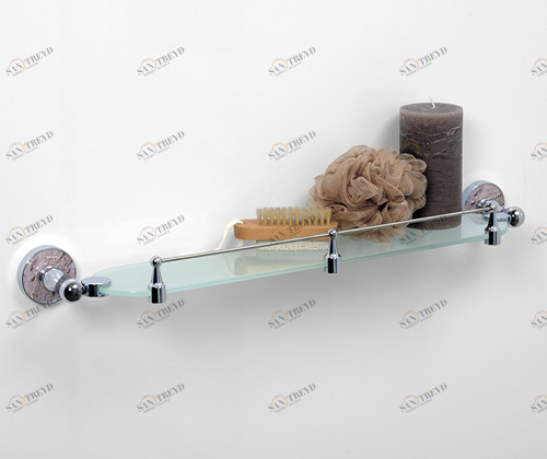 Nau K-7744 Полка стеклянная с бортиком Santreyd 