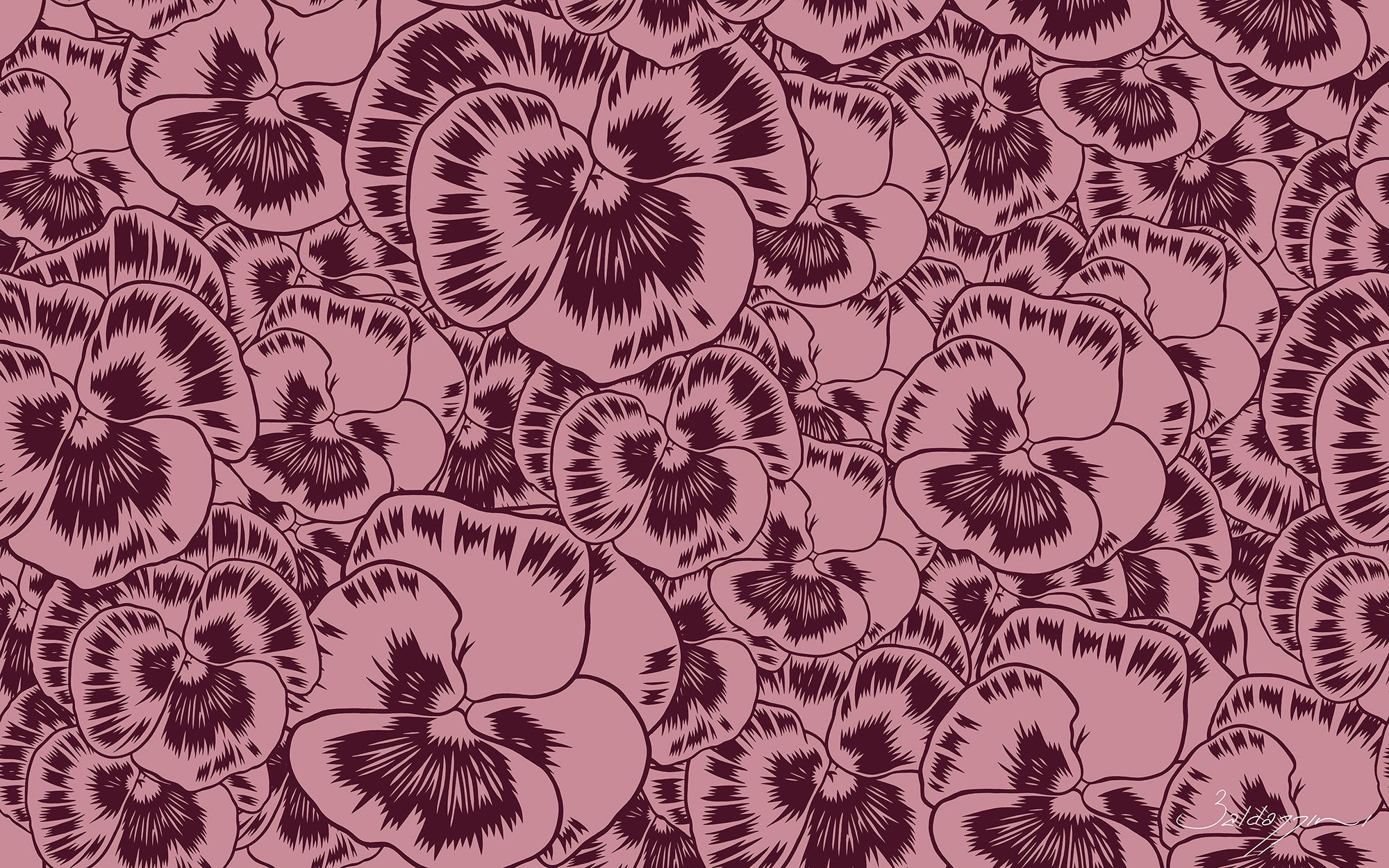 Цветочные узоры нетканые обои Tecnografica коллекции произведений искусства ARCH-00131272 - Вид №1