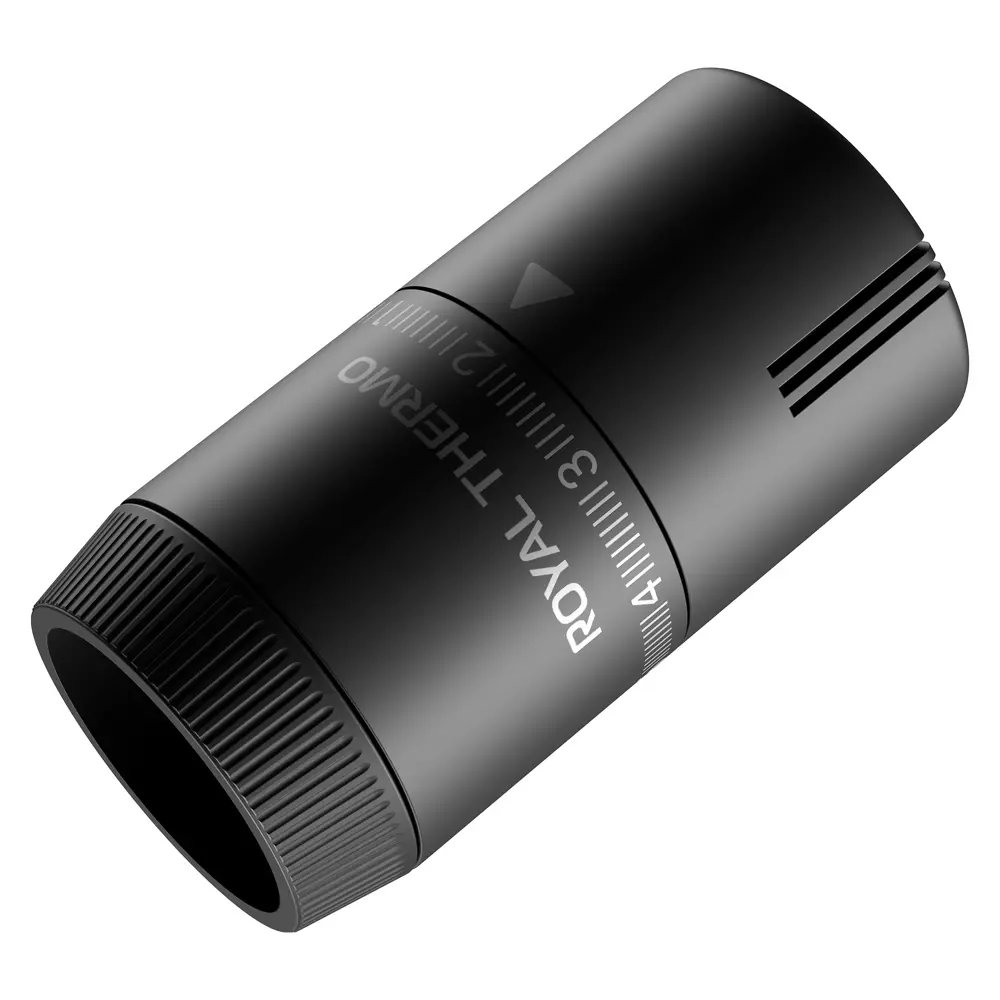 Термостатическая головка жидкостная Royal Thermo Design M30x1.5 черная STLM-2006546 - Вид №1