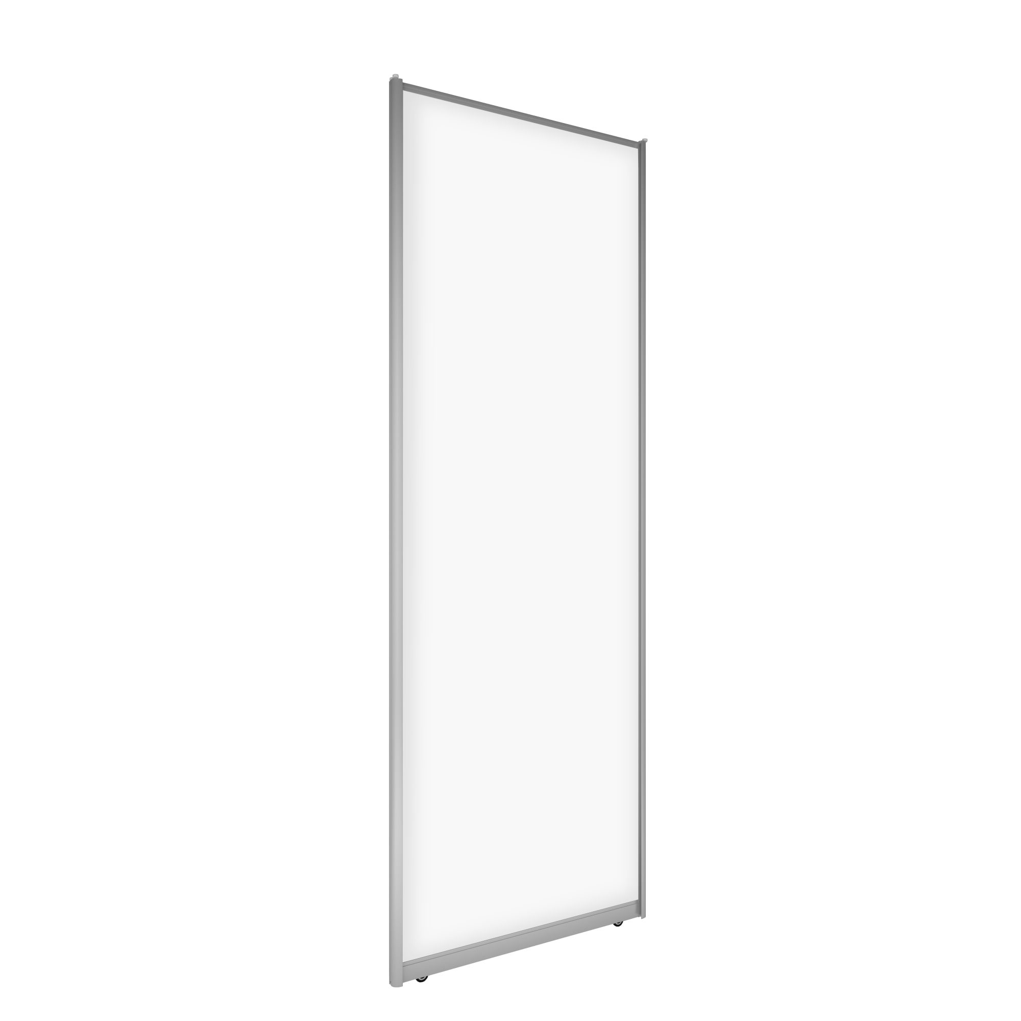 SPACEO Дверь-купе раздвижная белый ясень с алюминиевым профилем 82335357 STLM-0024798 - Вид №1