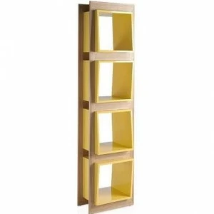 Стеллаж узкий деревянный Equilibrio от Angel Cerda ANGEL CERDA  150192 Золото