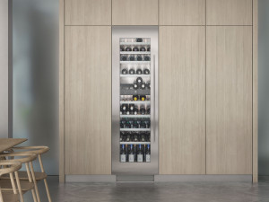 Встроенный холодильник с стеклянной дверью