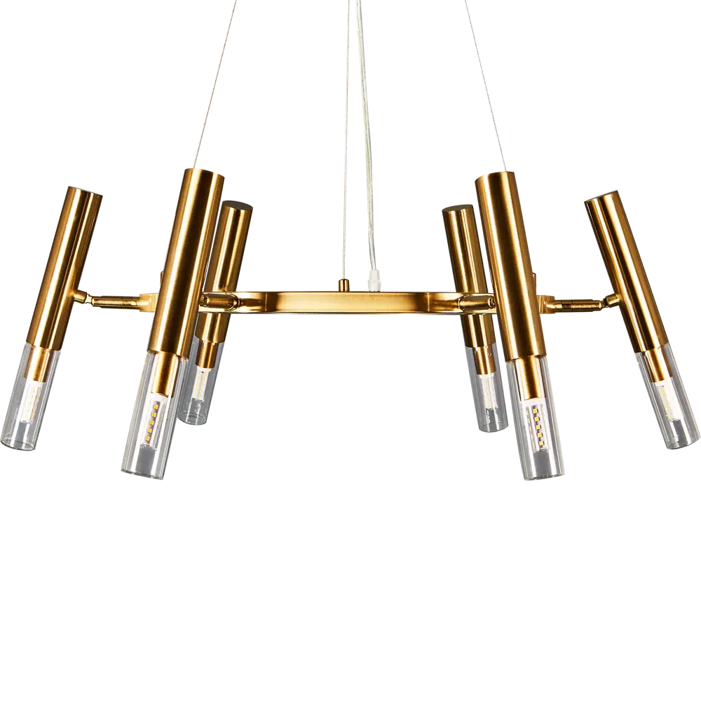 Люстра Freya Match золотая с 6 цилиндрическими плафонами 89335712 STLM-0928383 - Вид №3