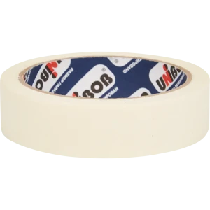 Лента малярная клейкая Unibob 25 мм x 25 м белая