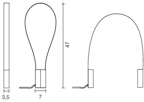 Martinelli Luce Гибкая настольная лампа из алюминия и смолы  823  - Вид №25