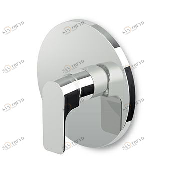 ZWN090 - R97800 Смеситель для душа однорычажный с переключателем, для универсального встраиваемого корпуса Zetasystem R97800. <br> Картридж с ограничителем расхода и температуры. Zucchetti Wind 