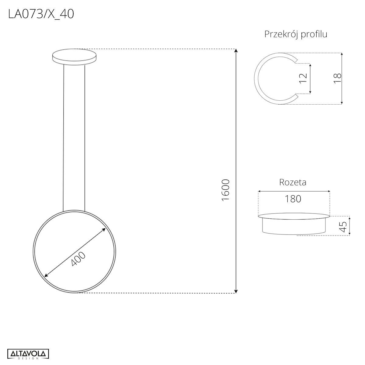 Алюминиевый светодиодный подвесной светильник In Stock Altavola Design ARCH-00022599 - Вид №2