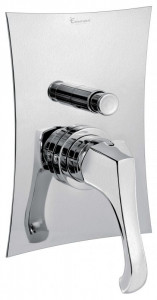 76019CSP Внутристенный смеситель Ares на 2 выхода, цвет зачищенный хром