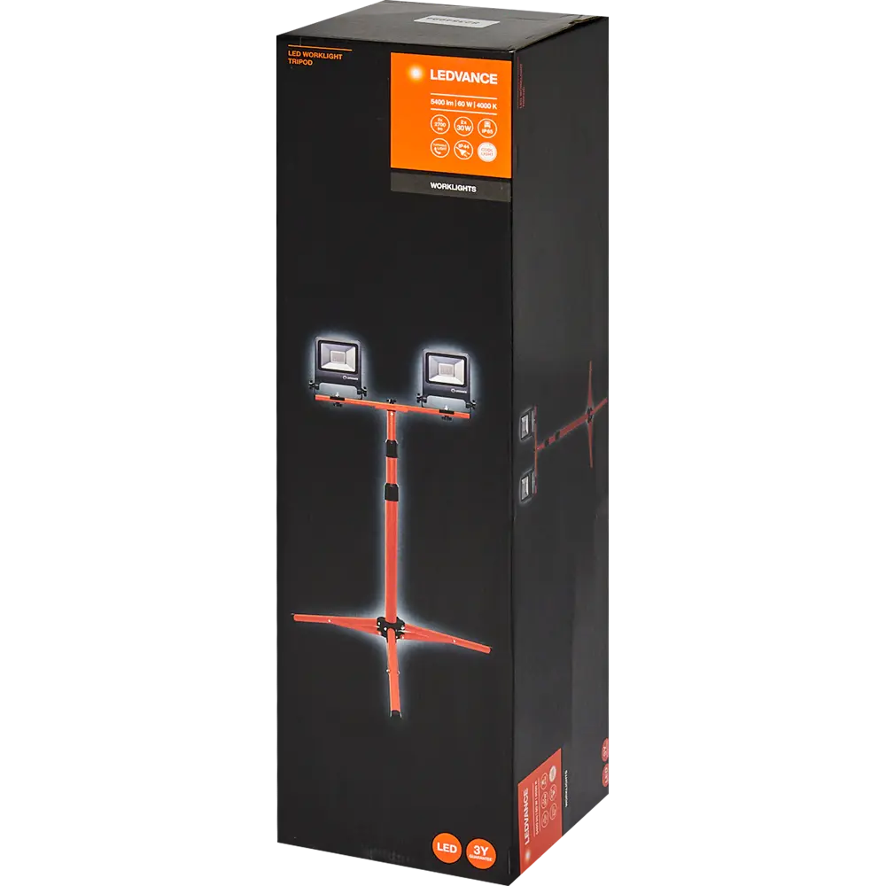Прожектор светодиодный уличный Ledvance Work Light 2x30 Вт 4000K IP65 на треноге, нейтральный белый свет 82354994 STLM-2100927  - Вид №4