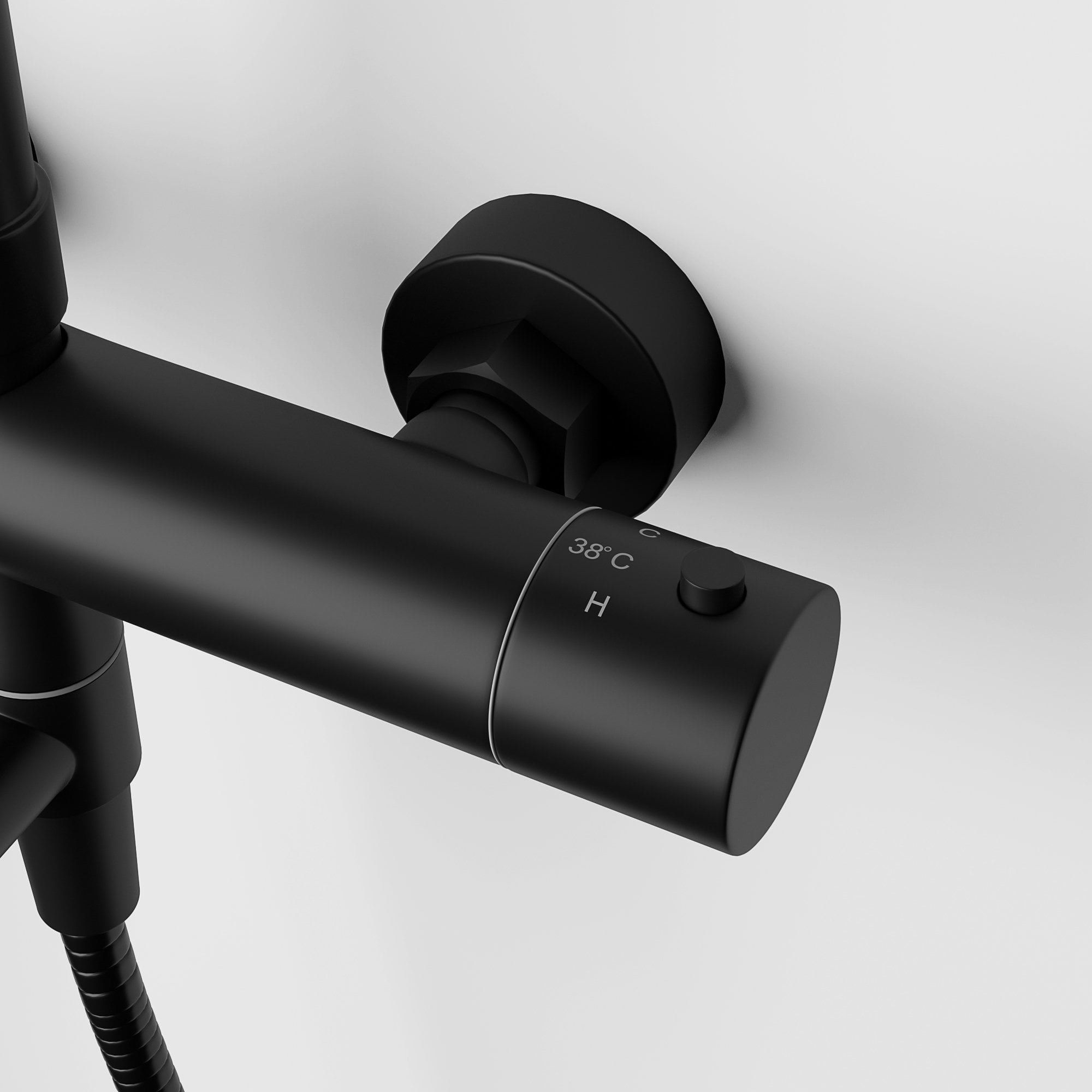 Термостатический смеситель для ванны с 3 отверстиями и ручным душем LUSSO Elegance ARCH-00108654 - Вид №9