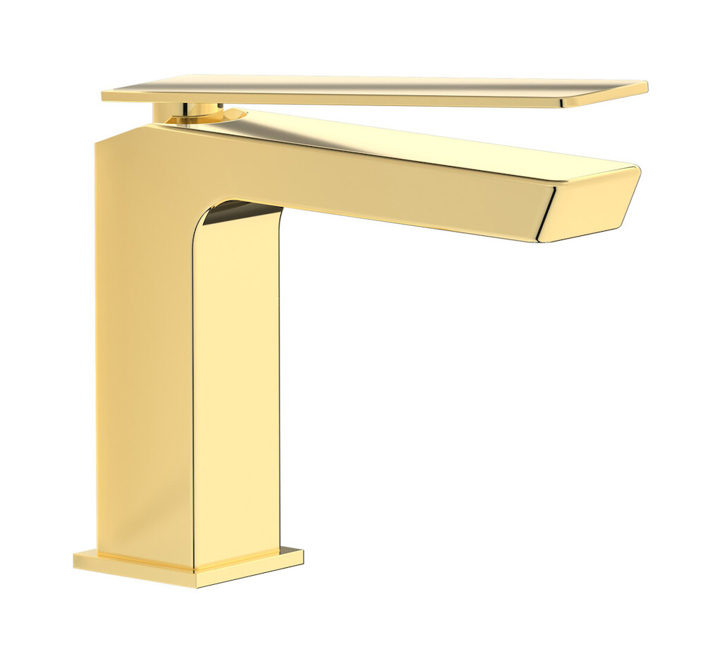 Смеситель для раковины на 1 отверстие в комплекте с донным клапаном WE ARE IB k3200ii Pale Gold K3