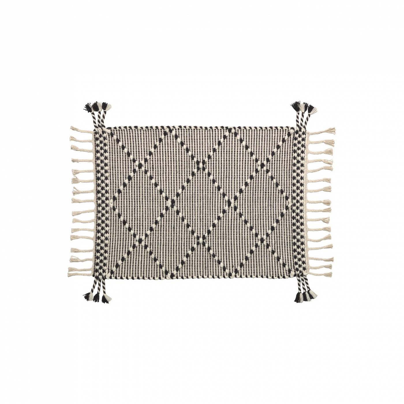 092208 Коврик черно-белый 60 x 90 cm La Forma Nurit  - Вид №1