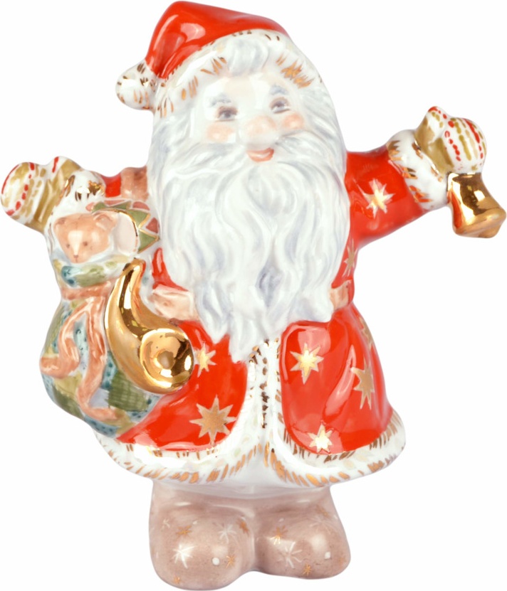 10634529 Дулевский фарфор Скульптура "Дед Мороз" Фарфор 