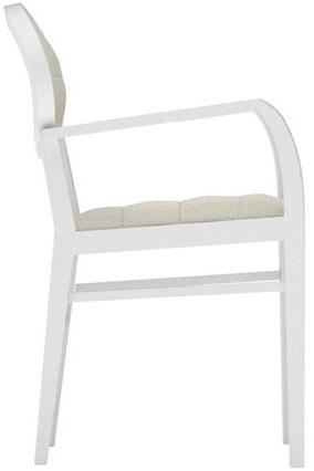 Andreu World Стул из бука с подлокотниками и открытой спинкой Zarina So1711 - Вид №1