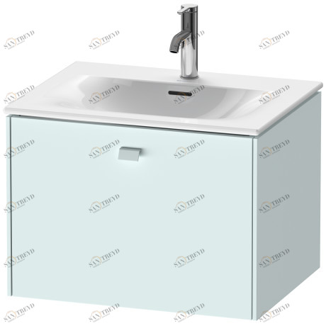 BR421000909 Brioso Тумбочка подвесная Светло-голубой матовый декор Duravit