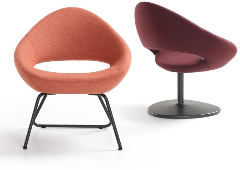 Artifort Вращающийся стул обитый тканью на жердочке sun-id-1448105 - Вид №4