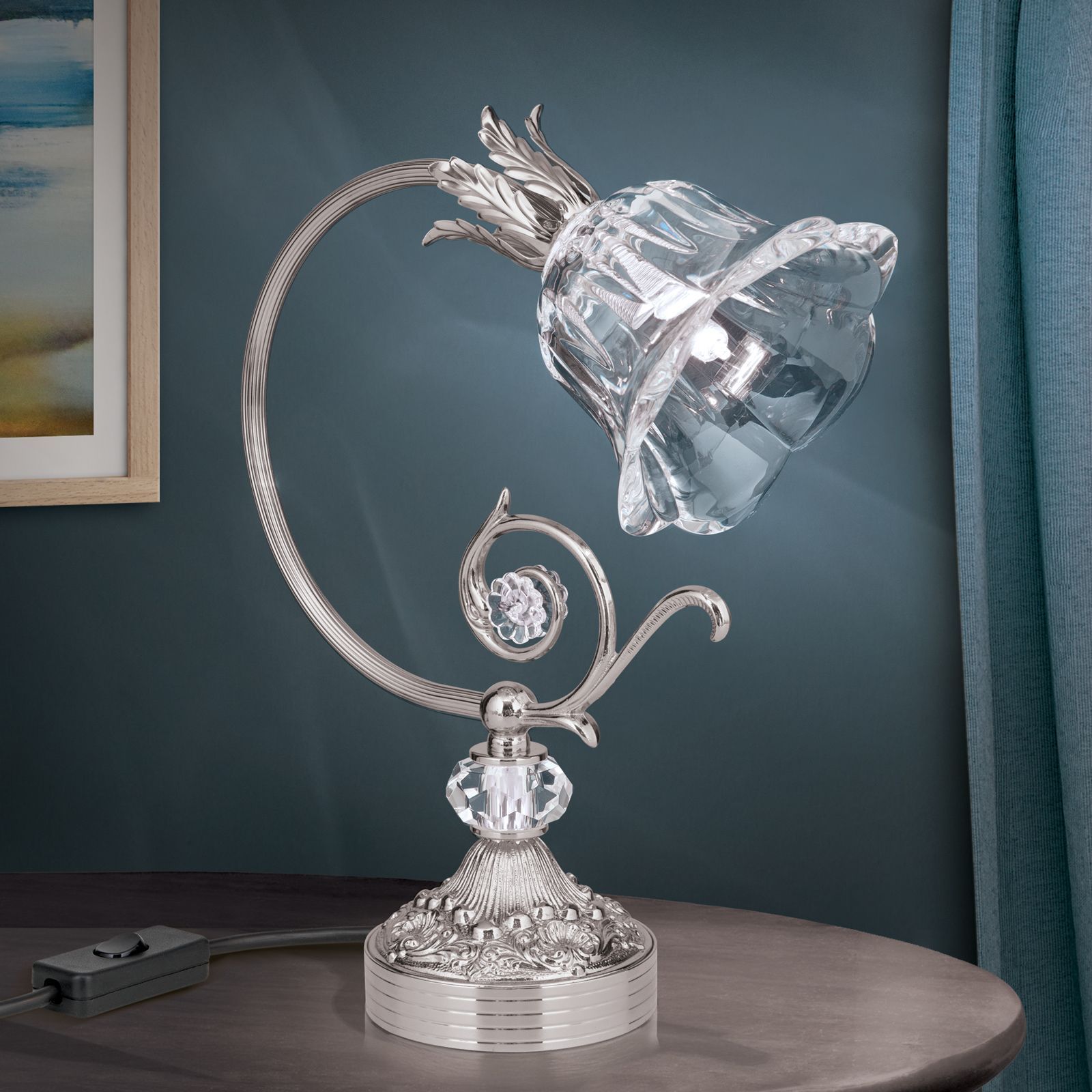 Кристалл и латунь настольная лампа Orion La Boheme ARCH-00007898 - Вид №1