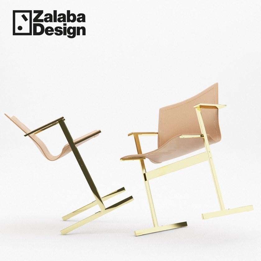 ZALABA Design Кожаное кресло с подлокотниками Kolb sun-id-1496757 - Вид №2