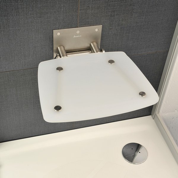 Универсальное сиденье для душа OVO-B-CLEAR/BLACK Ravak B8F0000045 - Вид №1