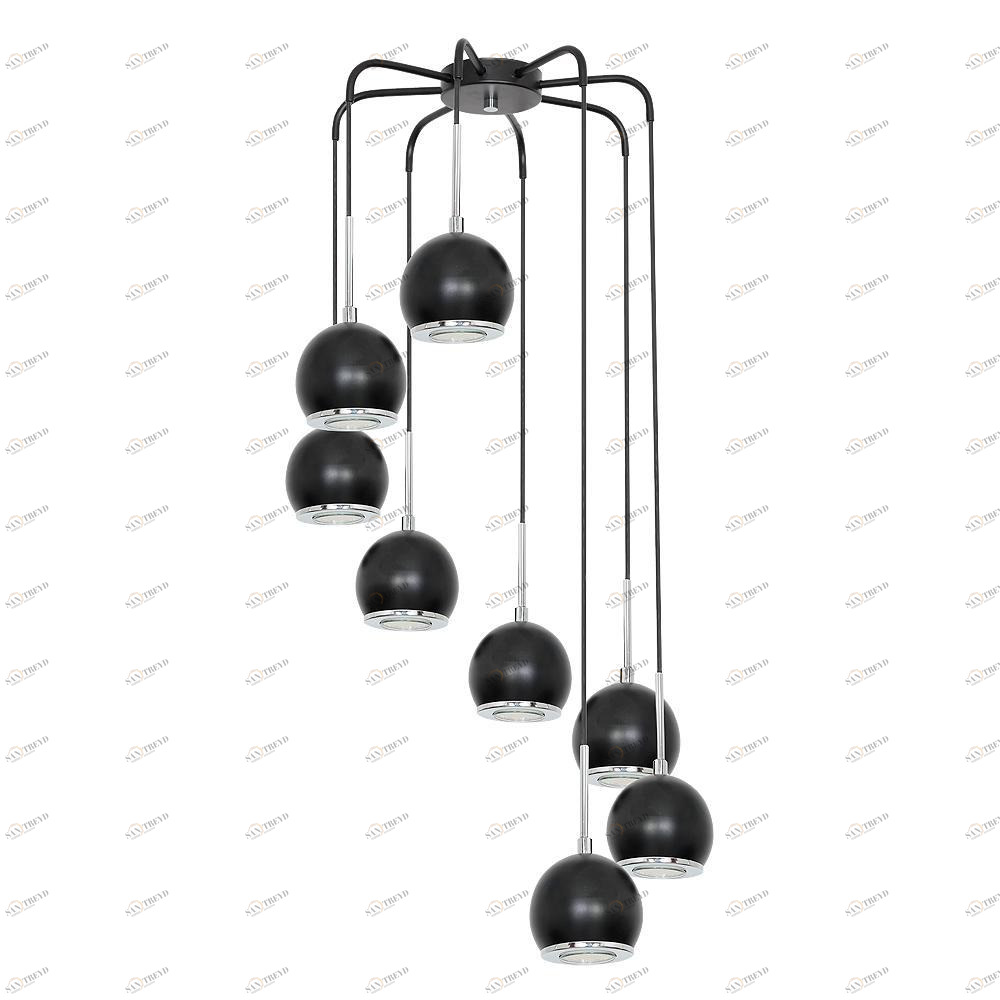 Подвесная люстра Luminex Gerd 7301 LUMINEX ДИЗАЙНЕРСКИЕ, GERD 186408 Черный 