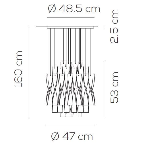 Подвесной светильник из муранского стекла AXOLIGHT ARCH-00012313 - Вид №3