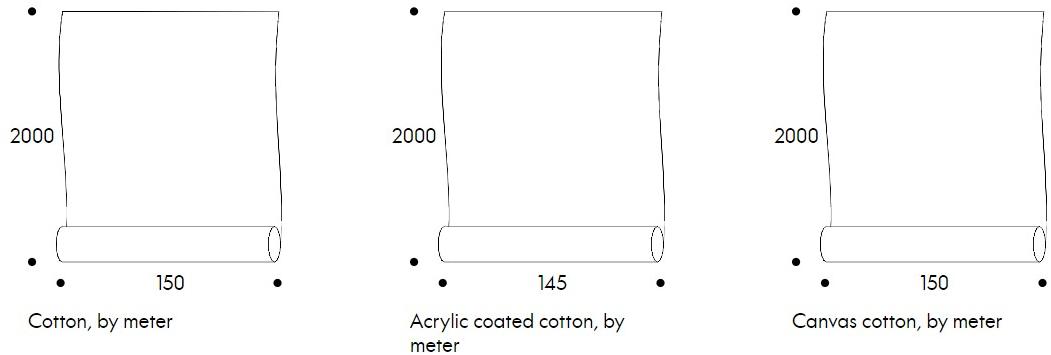 Artek Хлопковая ткань с графическими мотивами H55 sun-id-1467124 - Вид №2