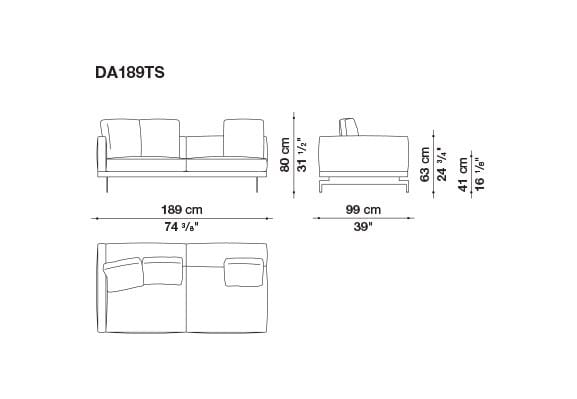 3-местный тканевый диван B&B Italia док ARCH-00033457 - Вид №113