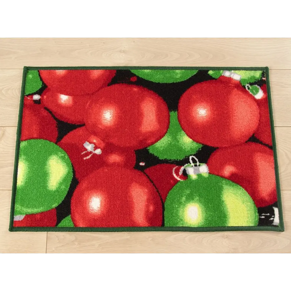 Коврик Новогодние шары 40x60 см нейлон цвет мультиколор 83704053 STLM-2192383 CTIM  - Вид №2