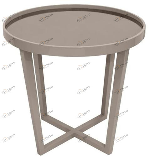 FRATO Круглый журнальный столик из лакированного дерева Durban Ffu260007aaj