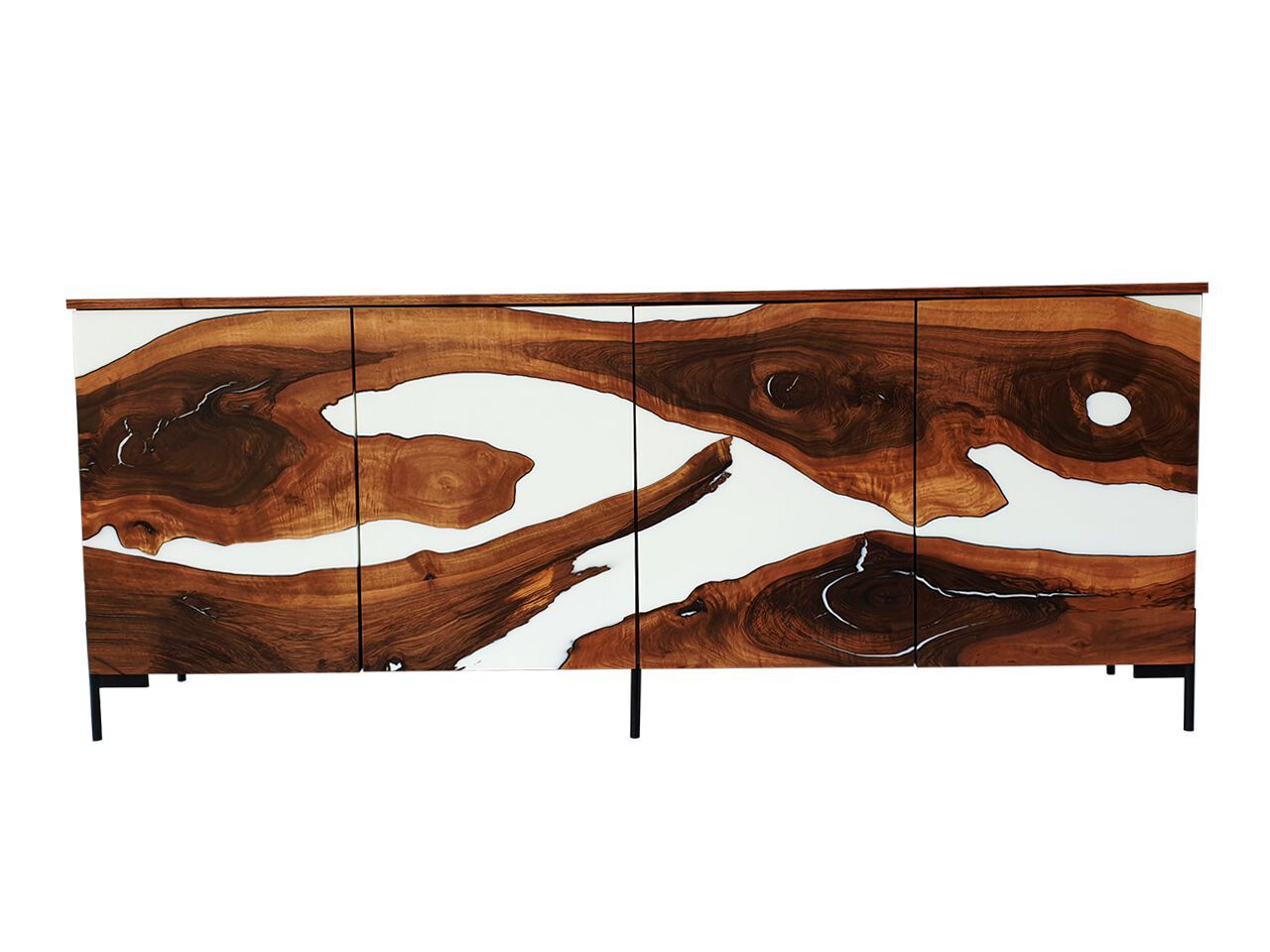 Шкаф из орехового дерева и смолы с распашными дверями Legnor LEG2408802 / LEG2408808 ARCH-00125659 - Вид №1