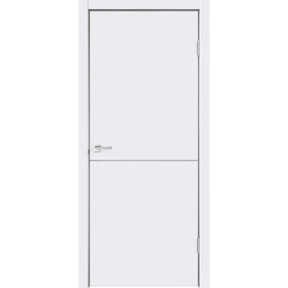 Дверь межкомнатная Smart Н глухая цвет белый 80x200 см (с замком) 86025801 STLM-2120502 VELLDORIS 