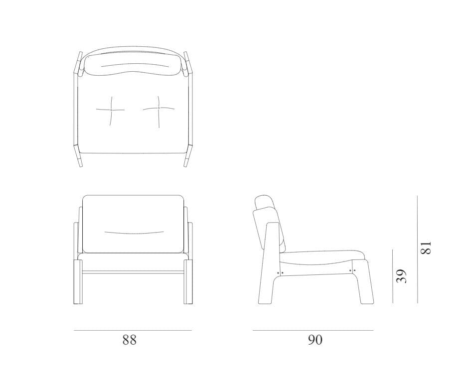 Кожаное садовое кресло Exteta No-Glue ARCH-00147970 - Вид №9