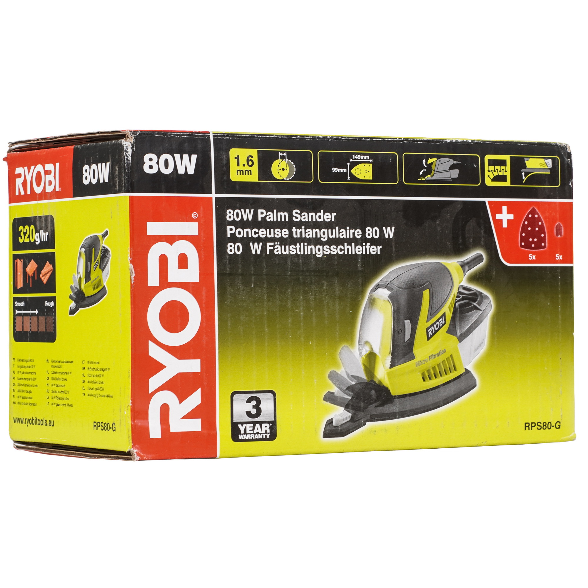 Дельташлифмашина Ryobi RPS80-G 5481147 STDN-0079067 - Вид №7