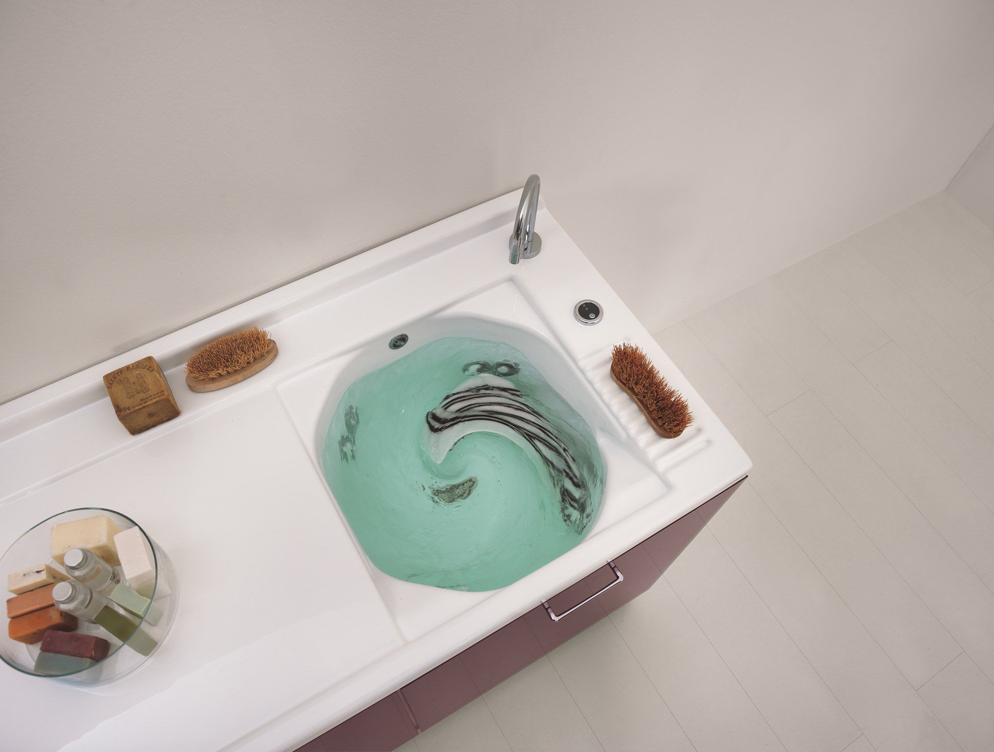 Керамический модульный шкаф для белья со стиральной машиной COLAVENE Active Wash ARCH-00139232 - Вид №19