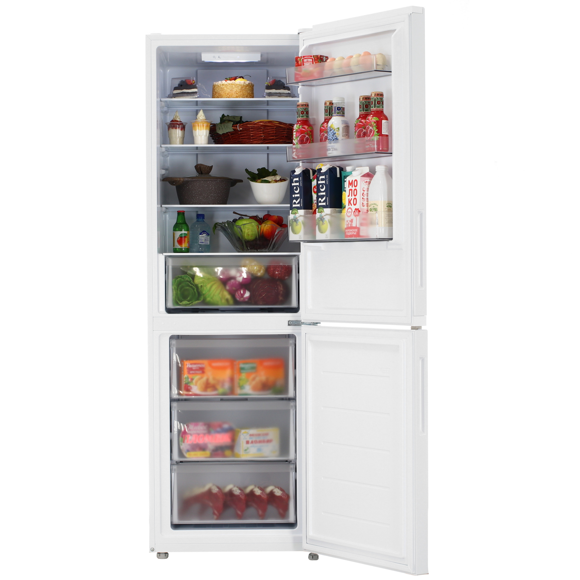 9236261 Холодильник с морозильником   Candy CFN6185W белый STDN-0062083 - Вид №5