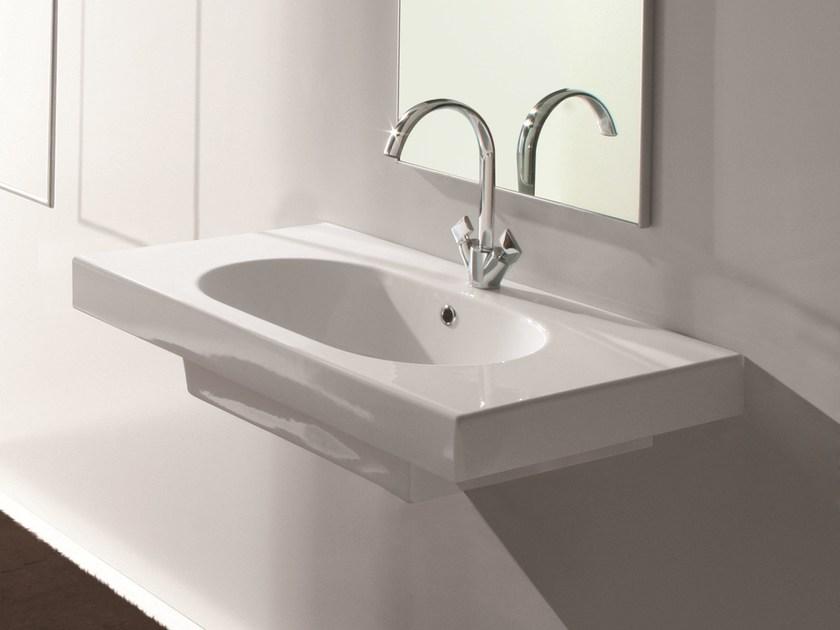 Tut4185101 Подвесная раковина настенная овальная Olympia Ceramica TUTTO EVO белая - Вид №1