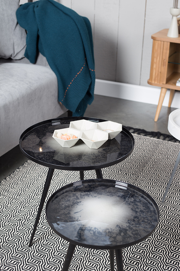 Комплект журнальных столов Flow set of 2, 2 шт, черный Zuiver 2300089 - Вид №5