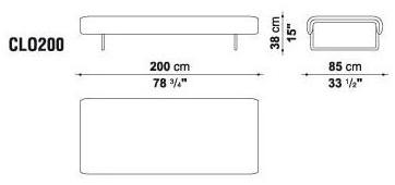B&B Italia Project Мягкая скамья из ткани Cloud sun-id-1492117 - Вид №7