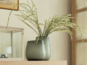 Круглая стеклянная ваза