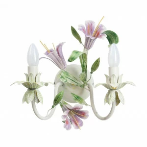 Бра настенное разноцветное Vitaluce V1116/2A VITALUCE ФЛОРИСТИКА 00-3931394 Белый;зеленый;разноцветный;фиолетовый